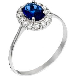 OR ÉCLAT Złoty pierścionek "Bleu merveilleux" z cyrkoniami rozmiar: 54. Szare pierścionki OR ÉCLAT, z cyrkonią, złote. Za 904.99 zł.