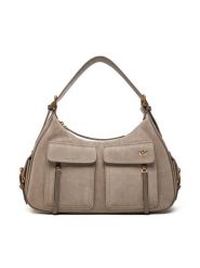 PINKO Torebka Cargo Bag Maxi PE 25 PLTT 104507 A29N Szary. Szare torebki klasyczne Pinko, bez wzorów, ze skóry, bez dodatków. Za 1,469.00 zł.