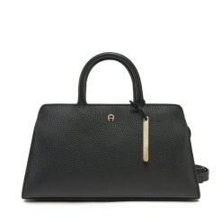 Torebka Aigner. Czarne torebki klasyczne Aigner, bez wzorów, bez dodatków. Za 3,089.00 zł.