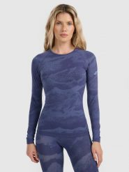4F Bielizna termoaktywna bezszwowa (góra) damska - niebieska M/L. Niebieskia bielizna sportowa 4f, l, bez wzorów. Za 169.99 zł.