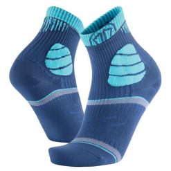 Skarpety ultra trail dla doroslych Sidas Trail Ultra wysokosc kostki. Niebieskie skarpety SIDAS, bez wzorów. Za 129.00 zł.