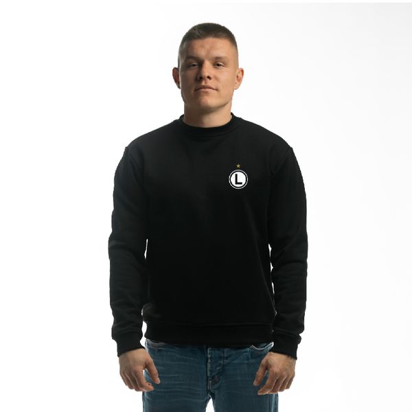 Bluza Legia - L-ka haft. Brązowe bluzy LEGIA, l, bez wzorów, z bawełny, bez kaptura. Za 219.99 zł.