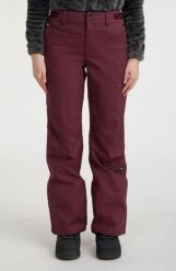 Spodnie O'Neill STAR MELANGE PANTS Kobiety Windsor Wine. Czerwone spodnie narciarskie O'Neill, xs, bez wzorów, z materiału, narciarskie. Za 648.55 zł.