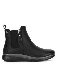 Go Soft Botki CEO-WS2P267-02 Czarny. Czarne botki GO SOFT, bez wzorów, ze skóry, bez obcasa, na płaskiej podeszwie, bez zapięcia. Za 179.99 zł.