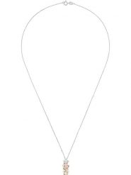 DIAMANTA Srebrny naszyjnik "Ikebana" z diamentową zawieszką - dł. 42 cm rozmiar: onesize. Szare naszyjniki DIAMANTA, z diamentem, srebrne. Za 1,165.99 zł.