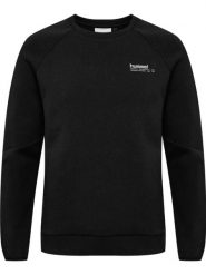 Bluza z okrągłym dekoltem Hummel Tech Fleece Regular. Czarne bluzy Hummel, na jesień, m, bez wzorów, z bawełny, bez kaptura. Za 267.85 zł.