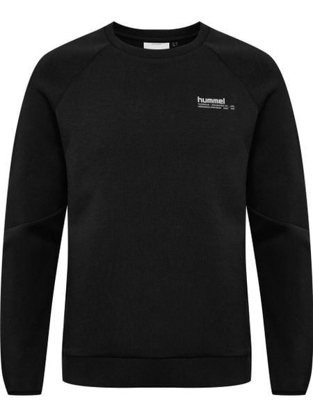 Bluza z okrągłym dekoltem Hummel Tech Fleece Regular. Czarne bluzy Hummel, na jesień, m, bez wzorów, z bawełny, bez kaptura. Za 271.75 zł.