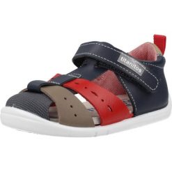 Sandały TITANITOS B500 EVO Niebieski. Niebieskie sandały TITANITOS, bez wzorów, ze skóry, bez obcasa, bez zapięcia. Za 202.99 zł.