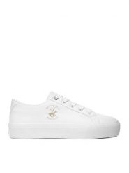 Beverly Hills Polo Club Tenisówki BHPC040W Biały. Białe trampki Beverly Hills Polo Club, bez wzorów, ze skóry, bez zapięcia. Za 179.99 zł.