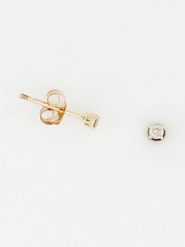 DIAMOND & CO Złote kolczyki-wkrętki "Ilaria" z diamentami rozmiar: onesize. Żółte kolczyki Diamond & Co, z diamentem, złote. Za 571.03 zł.