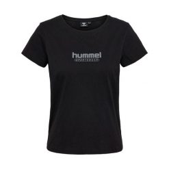 Koszulka damska Hummel Booster. Czarne bluzki Hummel, s, bez wzorów, sportowe, bez kołnierzyka, bez ramiączek. Za 121.50 zł.
