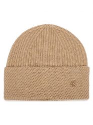 Calvin Klein Czapka LV04F8118G Beżowy. Brązowe czapki Calvin Klein, bez wzorów, z wełny. Za 169.99 zł.
