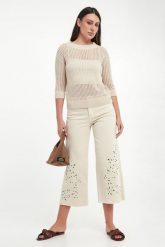 Jeansy damskie ażurowe JOSEPH RIBKOFF JEANS. Jeansy Joseph Ribkoff, xs, w ażurowe wzory. Za 839.00 zł.