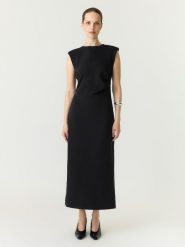 YAS Sukienka w kolorze czarnym rozmiar: XL. Czarne sukienki YAS, na co dzień, xl, bez wzorów, bez kołnierzyka, bez ramiączek, maxi, proste. Za 159.95 zł.