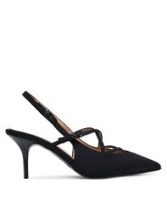 LOVE MOSCHINO Szpilki JA10287G1NIMX00039 Czarny. Czarne szpilki Love Moschino, bez wzorów, z materiału, bez obcasa, na szpilce, bez zapięcia. Za 899.99 zł.