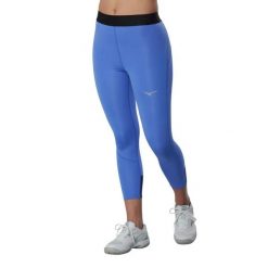 Damskie legginsy 3/4 Mizuno Core Impulse. Niebieskie legginsy Mizuno, l, bez wzorów, z materiału. Za 231.15 zł.