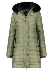Geographical Norway Płaszcz pikowany "Biensur" w kolorze zielonym rozmiar: M. Zielone płaszcze Geographical Norway, m, bez wzorów, bez kaptura. Za 286.16 zł.