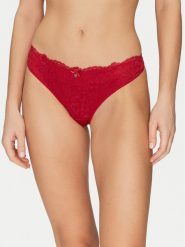 Hunkemöller Stringi Marine 300261 Czerwony. Czerwone stringi Hunkemöller, bez wzorów, z syntetyku. Za 59.99 zł.