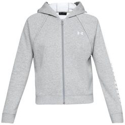 Bluza w kolorze jasnoszarym. Szare bluzy Under Armour, xs, bez wzorów, bez kaptura. W wyprzedaży za 129.95 zł.