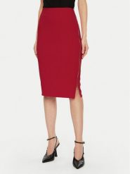 Rinascimento Spódnica ołówkowa CFC0121919003 Czerwony Regular Fit. Czerwone spódnice Rinascimento, xs, bez wzorów, z syntetyku, ołówkowe. Za 179.99 zł.
