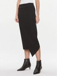 Calvin Klein Spódnica ołówkowa Stretch Jersey Midi Skirt K20K206808 Czarny Slim Fit. Czarne spódnice Calvin Klein, s, bez wzorów, z jersey, midi, ołówkowe. Za 359.99 zł.
