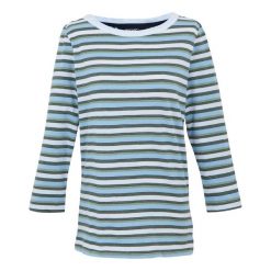 T-shirt Damski W Paski Baylette II. Białe t-shirty Regatta, xs, bez wzorów, bez kołnierzyka, bez ramiączek. Za 58.99 zł.