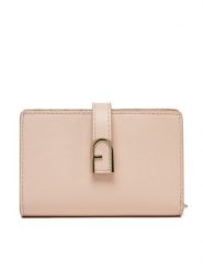 Furla Portfel Flow S Compact Wallet WP00401 BX2045 0496S Różowy. Czerwone portfele Furla, bez wzorów, ze skóry. Za 519.99 zł.