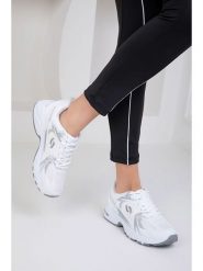 Trendyol Sneakersy w kolorze białym rozmiar: 38. Białe trampki Trendyol, bez wzorów, bez zapięcia. Za 104.64 zł.