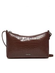 Calvin Klein Torebka Ck Must Conv K60K612695 Brązowy. Brązowe listonoszki Calvin Klein, bez wzorów, ze skóry, bez dodatków. Za 229.99 zł.