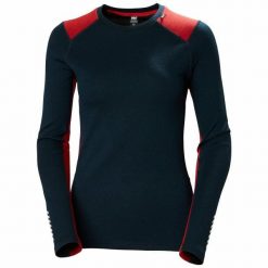 Bluza damska Helly Hansen lifa merino midweight crew. Niebieskie bluzy Helly Hansen, xs, bez wzorów, bez kaptura. Za 417.50 zł.