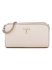 Guess Torebka w kolorze kremowym - 23 x 13 x 5 cm rozmiar: onesize. Brązowe torby na ramię Guess, z aplikacjami, z materiału, na ramię, bez dodatków. Za 343.41 zł.