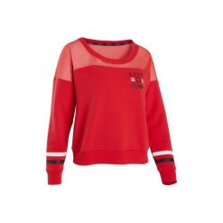 Bluza do tańca miejskiego damska. Czarne bluzy DOMYOS, bez wzorów, z bawełny, bez kaptura. Za 79.99 zł.