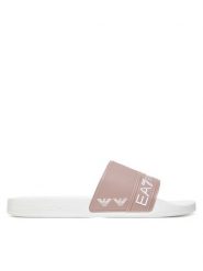 EA7 Emporio Armani Klapki 7X000110 AF15128 M0109 Beżowy. Brązowe klapki EA7 Emporio Armani, bez wzorów, z tworzywa sztucznego, bez obcasa. Za 179.99 zł.