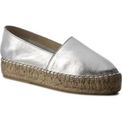Espadryle SERGIO BARDI - Maya FS127223617PM 110. Szare espadryle Sergio Bardi, bez wzorów, ze skóry, bez obcasa, na płaskiej podeszwie, bez zapięcia. W wyprzedaży za 169.00 zł.