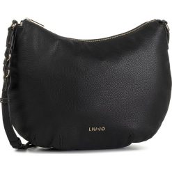 Torebka LIU JO - M Hobo A69061 E0086 Nero 22222. Czarne listonoszki Liu Jo, bez wzorów, ze skóry ekologicznej, bez dodatków. Za 559.00 zł.
