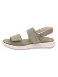 Legero Skórzane sandały "Ella" w kolorze khaki rozmiar: 37. Brązowe sandały Legero, bez wzorów, klasyczne, z otwartym noskiem, bez obcasa, bez zapięcia. Za 189.29 zł.