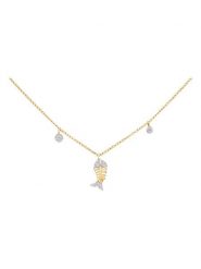 Revoni Złoty naszyjnik z diamentami - dł. 42 cm rozmiar: onesize. Żółte naszyjniki Revoni, z diamentem, złote. Za 1,130.99 zł.