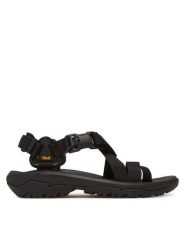Teva Sandały Hurricane Terra 1169431 Czarny. Czarne sandały Teva, bez wzorów, z materiału, bez obcasa, bez zapięcia. Za 399.99 zł.