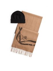 LAUREN RALPH LAUREN Zestaw Szalik i Czapka LAUREN RALPH LAUREN-454P04494001 Beżowy. Brązowe szaliki Lauren Ralph Lauren, bez wzorów, z materiału. Za 739.99 zł.