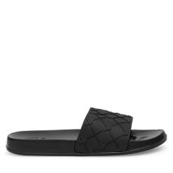 Klapki Mickey&Friends. Czarne klapki Mickey&Friends, bez wzorów, bez obcasa. Za 59.99 zł.