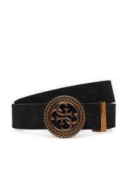 Guess Pasek Damski W5BZ11 L0491 Czarny. Czarne paski Guess, z aplikacjami, ze skóry. Za 239.99 zł.