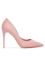 DeeZee Szpilki DZ0031 Różowy. Czerwone szpilki DeeZee, bez wzorów, z materiału, bez obcasa, na szpilce, bez zapięcia. Za 129.99 zł.
