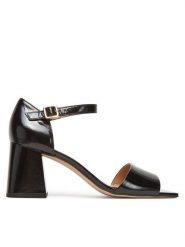 HÖGL Sandały Beatrice 9-106526 Czarny. Czarne sandały Högl, bez wzorów, ze skóry, bez obcasa, na słupku, bez zapięcia. Za 489.99 zł.