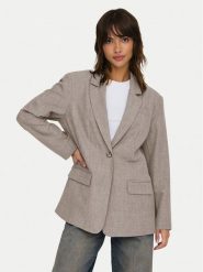 ONLY Marynarka Linda 15328158 Beżowy Oversize. Brązowe marynarki i żakiety Only, xl, bez wzorów, z syntetyku. Za 169.99 zł.