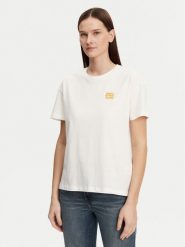 Marc O'Polo Denim T-Shirt 500 0005 916 Biały Relaxed Fit. Białe t-shirty Marc O'Polo DENIM, xl, bez wzorów, z bawełny, bez kołnierzyka, bez ramiączek. Za 89.99 zł.