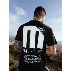 Koszulka sportowa MANTO Ultra z krótkim rękawem. Czarne koszulki sportowe MANTO, bez wzorów, bez ramiączek. Za 99.00 zł.