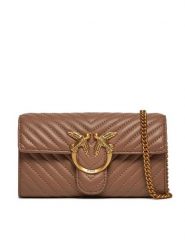 Pinko Torebka Love One Wallet C PW 24 PLTT 100062 A0GK Brązowy. Brązowe torebki klasyczne Pinko, bez wzorów, ze skóry, bez dodatków. Za 799.99 zł.