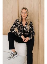 &Co Woman Bluzka "Vayen" w kolorze brązowo-czarnym rozmiar: 3XL. Brązowe bluzki &Co Woman, xl, bez wzorów, bez kołnierzyka, bez ramiączek. Za 201.55 zł.