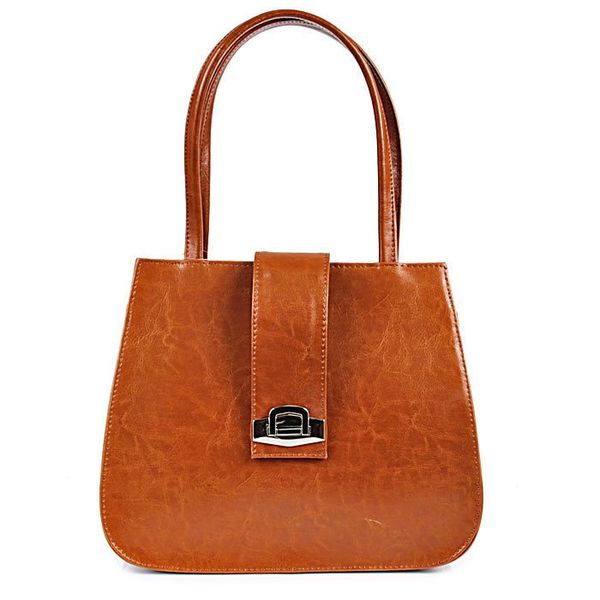 Torebka skórzana elegancki kuferek DAN-A T240 camel. Brązowe torebki klasyczne DAN-A, bez wzorów, ze skóry, bez dodatków. Za 299.99 zł.