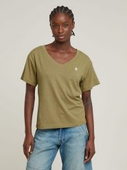 G-Star Koszulka w kolorze khaki rozmiar: S. Brązowe bluzki G-Star, s, bez wzorów, z bawełny, retro, bez kołnierzyka, bez ramiączek. Za 74.81 zł.